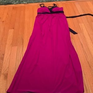 Pink Maxi tie waist dress